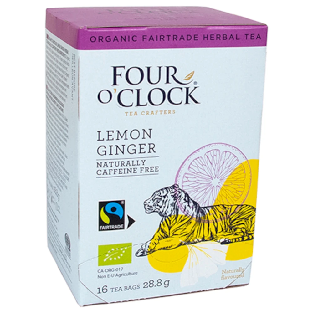 Four O'Clock tepåsar citron/ingefära
