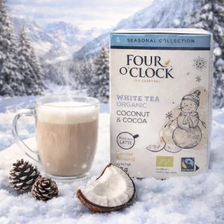 Four O'Clock tepåsar vitt vinterte