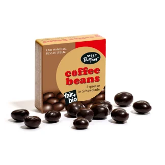 Kaffebönor i mörk choklad