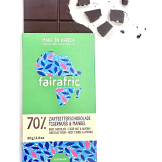 Fairafric choklad 70% Tigernöt/Mandel EKO