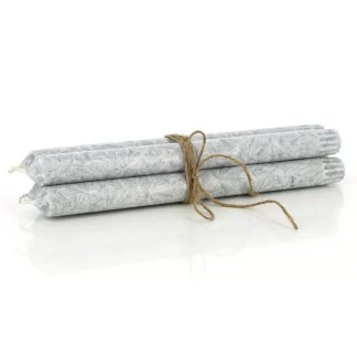 Stearinljus grå 4-pack