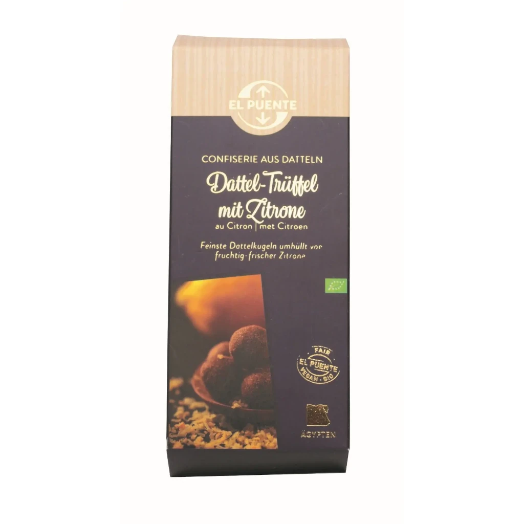Dadeltryffel med citron 120g