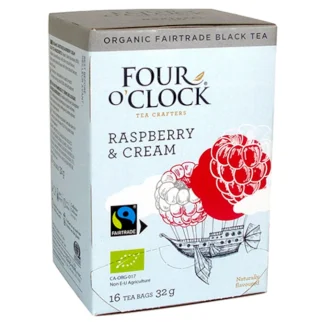 Four O'Clock tepåsar hallon/grädde