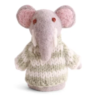Fingerdocka elefant tovad