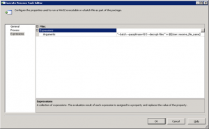 Execute process expressions