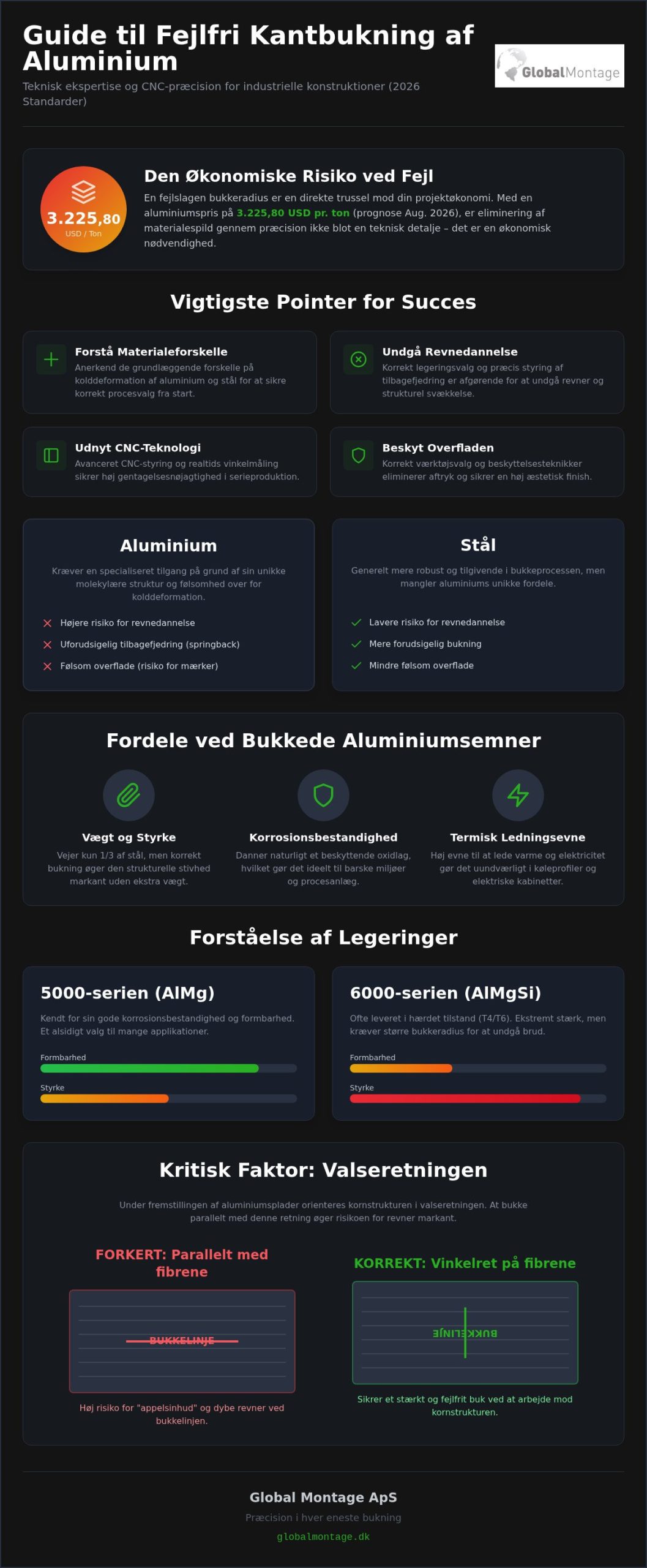 Kantbukning af aluminium: En komplet guide til industriel præcision i 2026