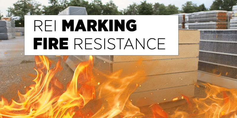 REI MARKING, RESISTANCE TO FIRE