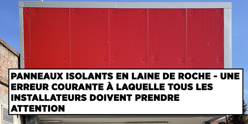 panneaux isolants en laine de roche