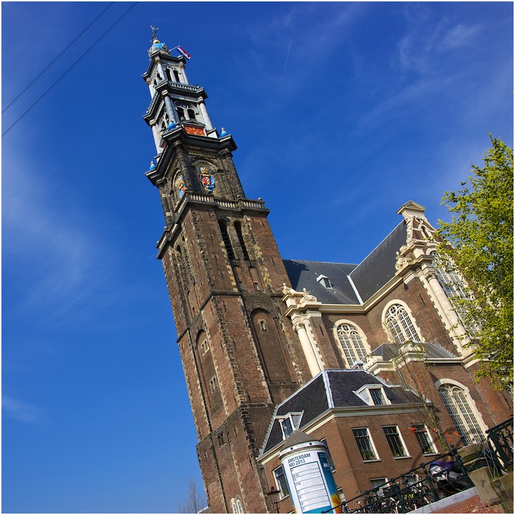 Amsterdamse grachten Westerkerk