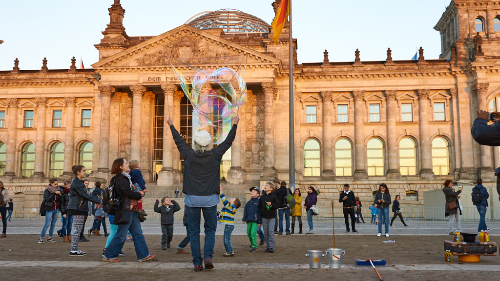 Bellenblazer voor de Reichstag