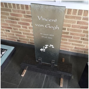 Grafzerk met de naam van Vincent van Gogh