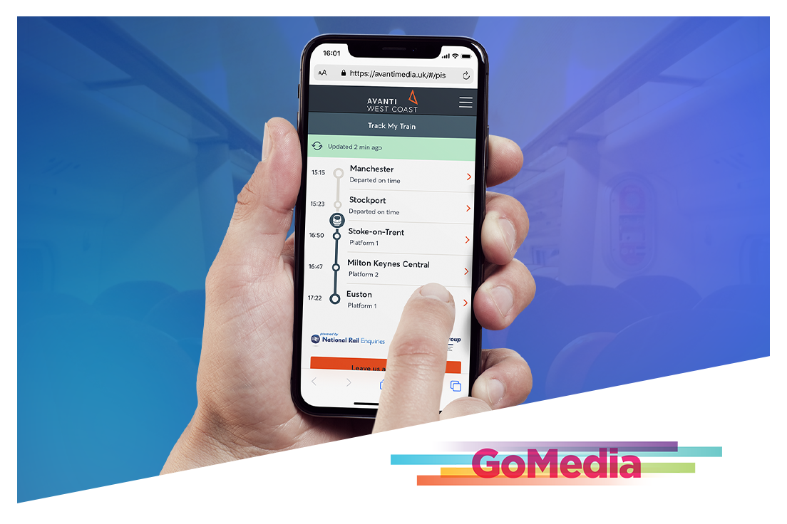 Personalised journey information now available for Avanti West Coast  passengers - GoMedia