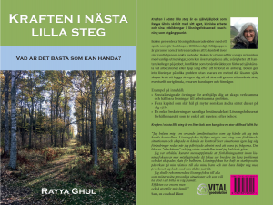 ”Kraften i nästa lilla steg”, R Ghul, 200 kr inkl. moms