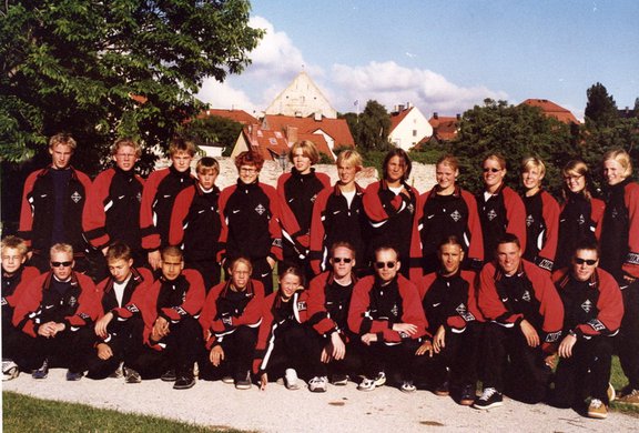 Gotländska Island Games truppen i simning 1999 på Gotland