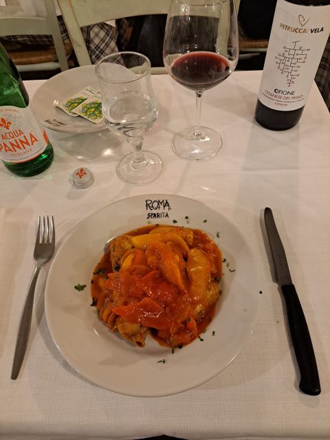 Main dish at Roma sparita