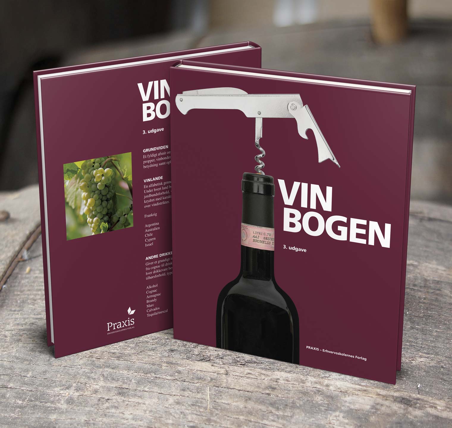 VINBOGEN - Design og sats: Omslag og indhold, forsidefoto.