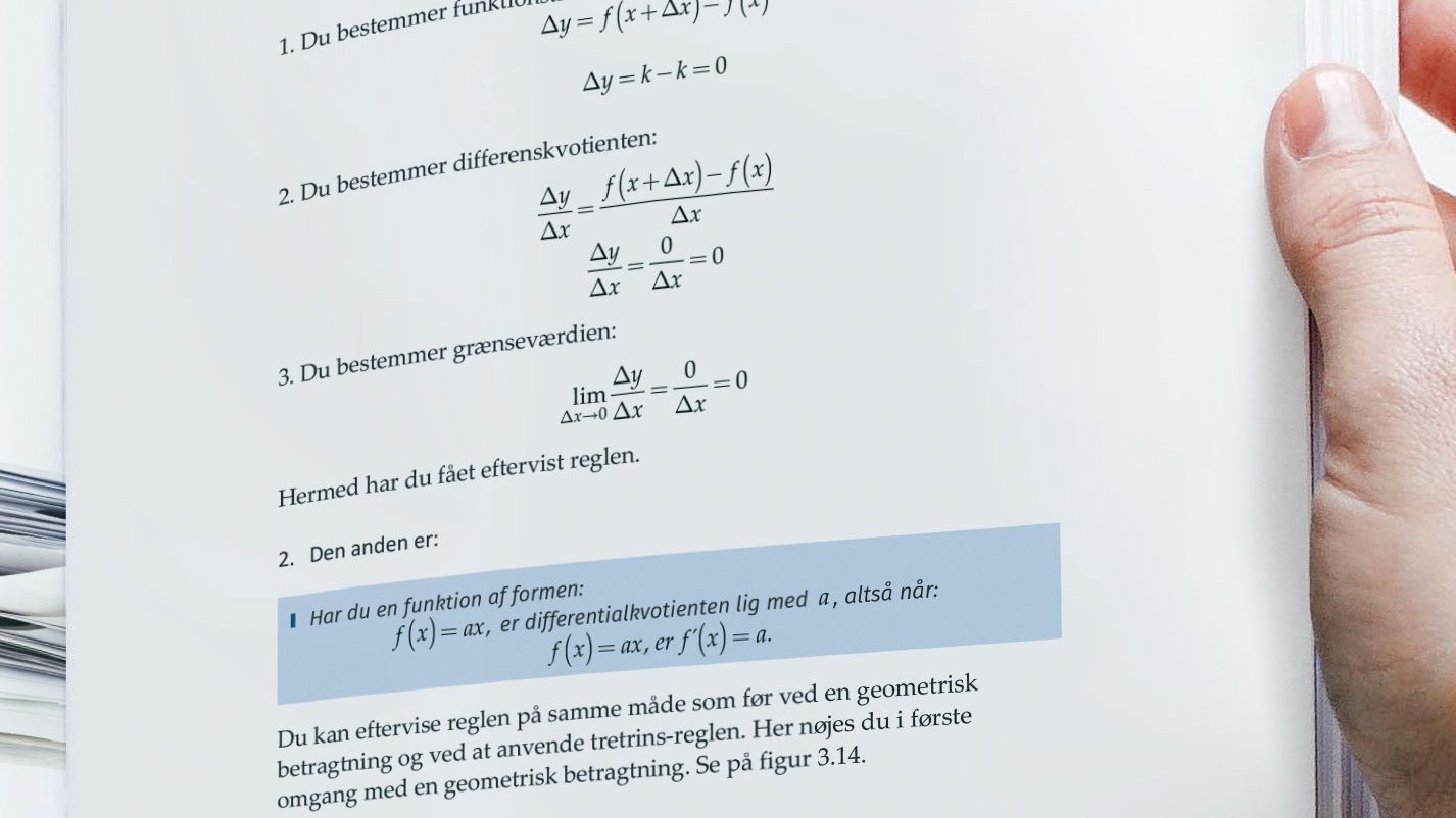 Mathtype | Word ligninger i en bog: Teknisk Matematik 2.