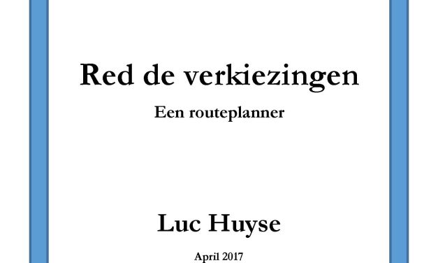 2017 04 – Red de Verkiezingen – Essay Luc Huyse