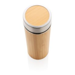 Alternative view of Termosmugg av rostfritt och bambu