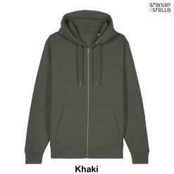 Alternative view of Tjock ziphood med fleece-insida