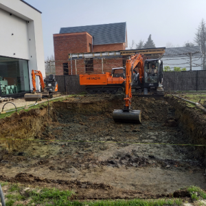 Uitgraven zwembad of uitgraven zwemvijver. Regio Haacht, Tildonk, Wespelaar, Wakkerzeel, Keerbergen, Kampenhout, Steenokkerzeel, Berg, Boortmeerbeek, Rotselaar, Tremelo, Herent, Veltem-Beisem, Veltem, Hever, Muizen, Bonheiden.