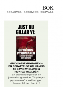 Tidningen Kupé recenserar Gryningspyromanen