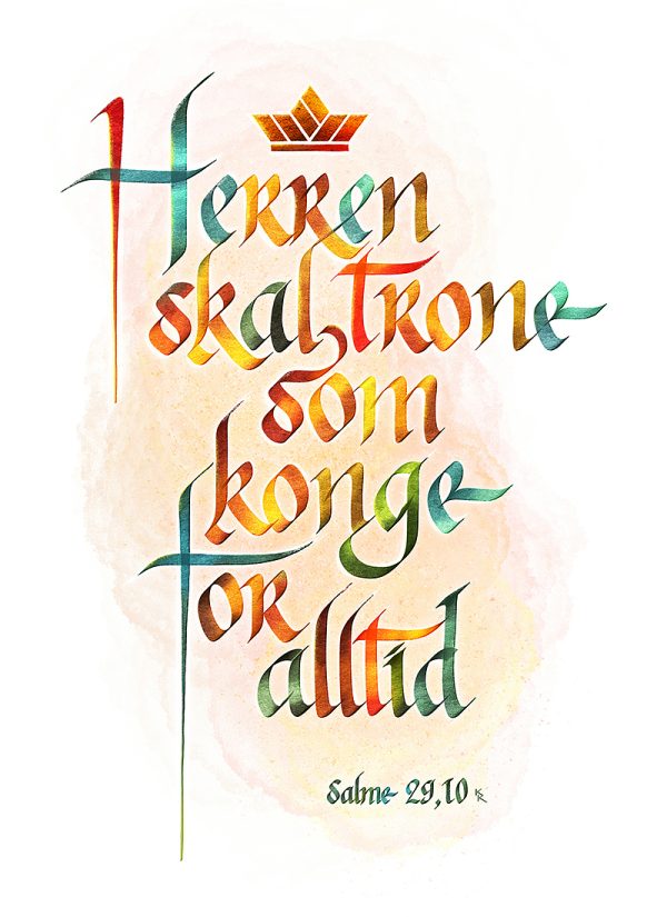 Herren skal trone som konge