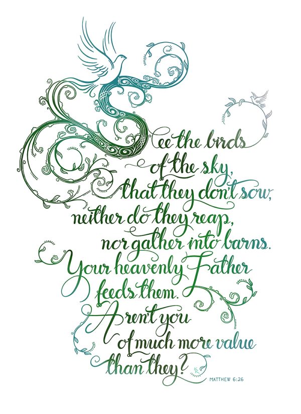 See the birds of the sky