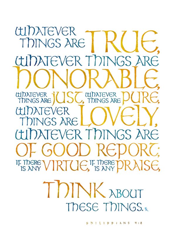 Whatever things are true