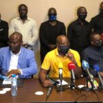 Flash Syli :  le groupe en Namibie sans Gnagna Barry (raison)