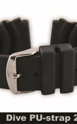 PU Strap Dive 24mm Black