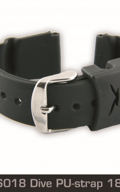 PU Strap Dive 18mm Black