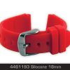 Silicone Strap 18mm Red