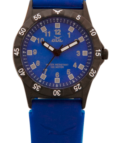 Blue children's watch that is durable and waterproof