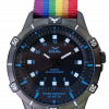 No.1 black / blue with rainbow nato strap