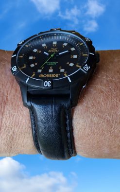 Ironside Leather strap Mullet Black 20mm