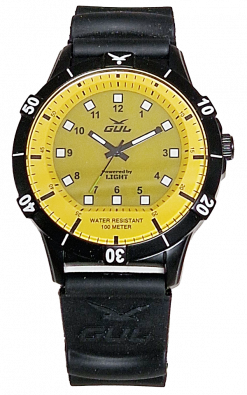 Gul No. 1 Powered by Light watch. Analouge watch with a PU strap.