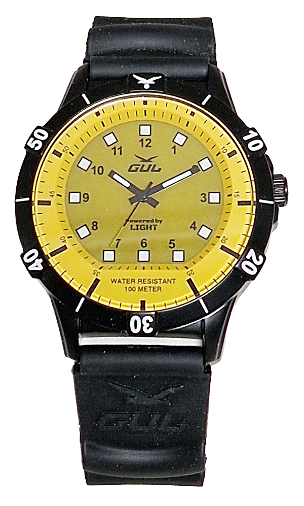 Gul No. 1 Powered by Light watch. Analouge watch with a PU strap.