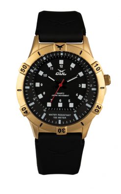 No.2 IPG 36mm Black/Black Black silicone strap