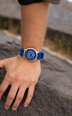 waterproof watch from gul watches on mans arm