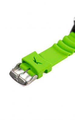 details of waterproof green watch from gul watches