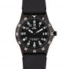 GUL No.2 black analouge watch with a black soft silicone strap.