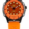 GUL No.1 Power by light all orange watch with black case and orange silicnone strap