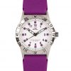 GUL No.2 Purple analouge watch with a Purple soft silicone strap.