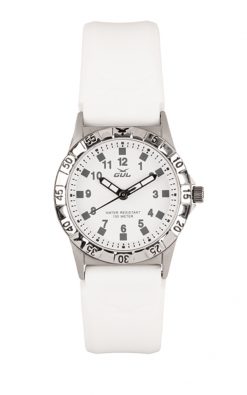 GUL No.2 White analouge watch with a White soft silicone strap.