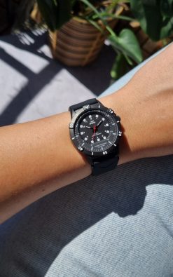 Alternative view of No.2 IPG 36mm Black/Black Black silicone strap