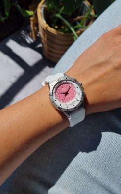 Alternative view of No.2  36mm White/Pink White silicone strap