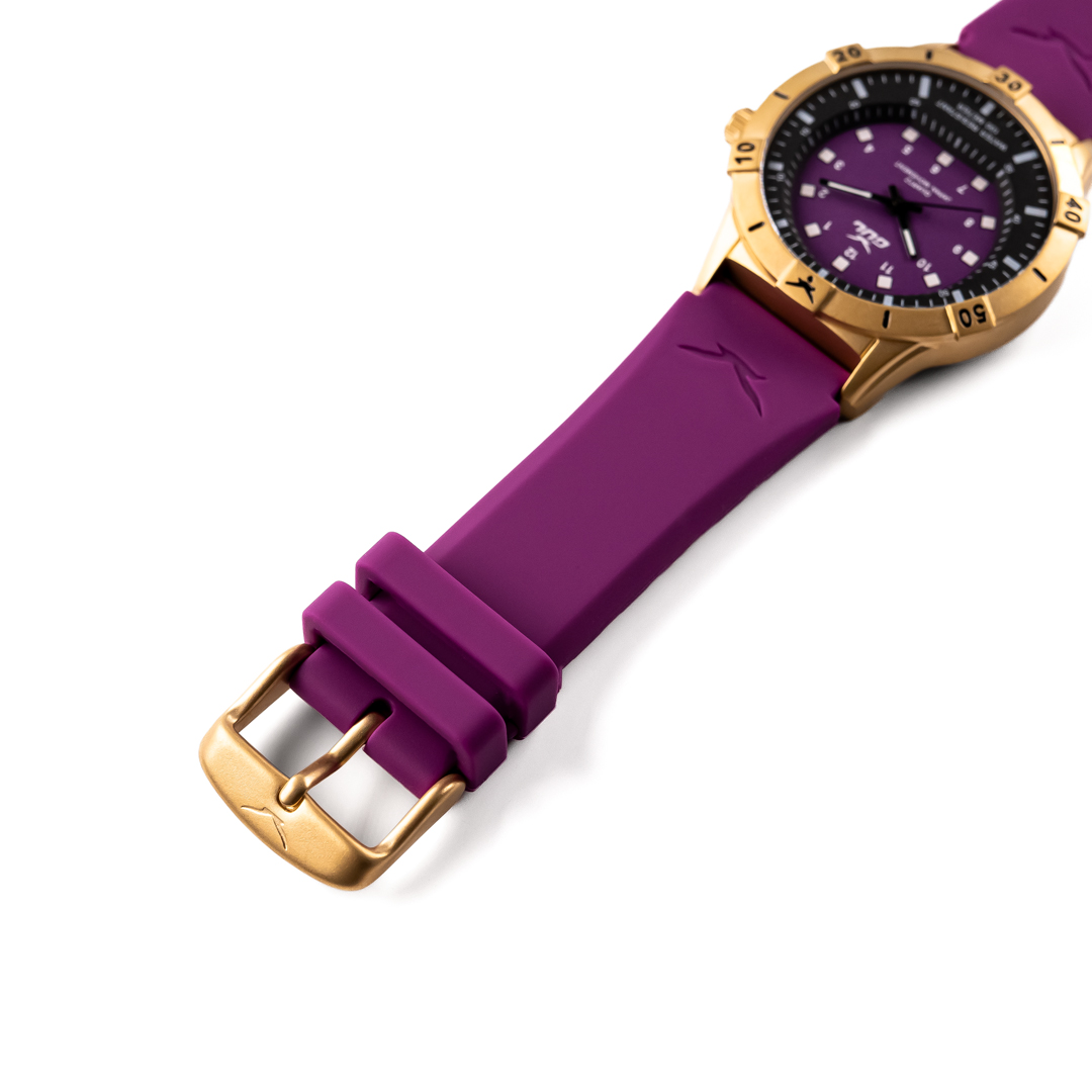 Purple and gold watch hotsell