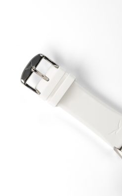 No.2  36mm White/Purple White silicone strap - Image 5