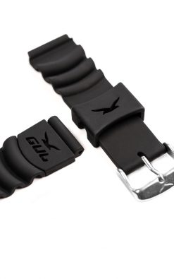 black silicone straps from gul watches